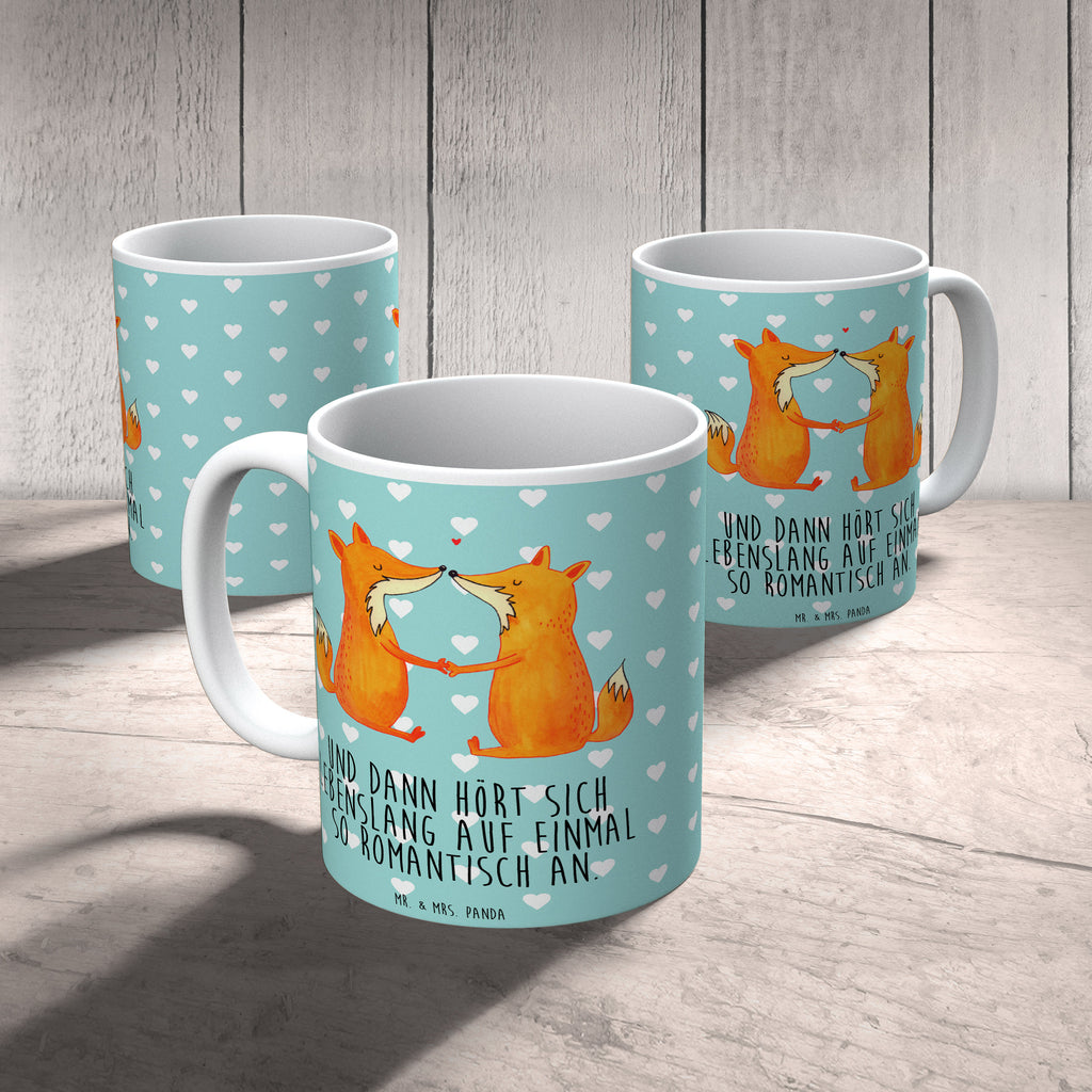 Tasse Füchse Liebe Fuchs, Füchse, Fox, Liebe, Liebespaar, Paar, Partner, Freundin, Freund, Ehe, Verlobte, Ehemann, Ehefrau, Liebesbeweis Becher, Kaffeetasse, Kaffeebecher, Tee, Frühstück, Büro  Fuchs
