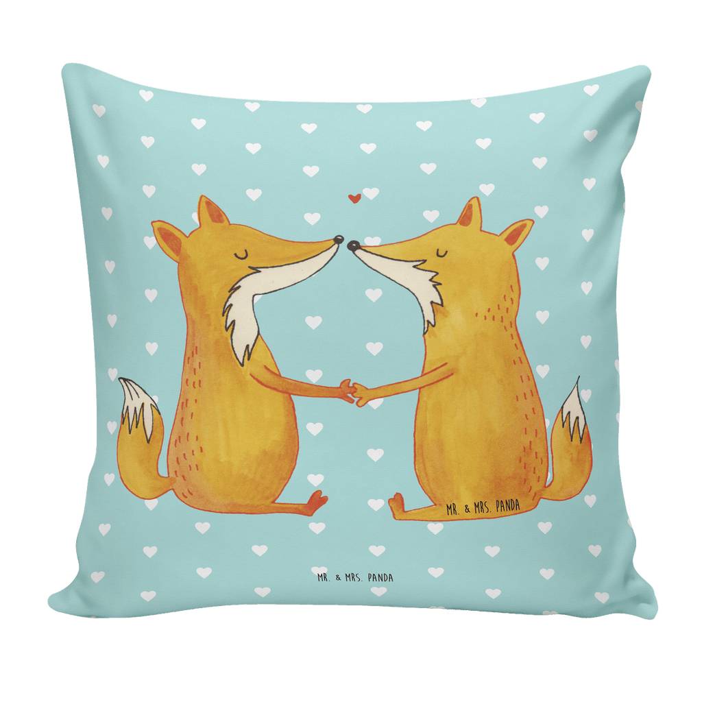 40x40 Kissen Füchse Liebe Kissenhülle, Kopfkissen, Sofakissen, Dekokissen, Motivkissen, Fuchs, Füchse, Fox, Liebe, Liebespaar, Paar, Partner, Freundin, Freund, Ehe, Verlobte, Ehemann, Ehefrau, Liebesbeweis