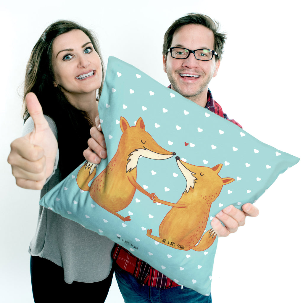 40x40 Kissen Füchse Liebe Kissenhülle, Kopfkissen, Sofakissen, Dekokissen, Motivkissen, Fuchs, Füchse, Fox, Liebe, Liebespaar, Paar, Partner, Freundin, Freund, Ehe, Verlobte, Ehemann, Ehefrau, Liebesbeweis