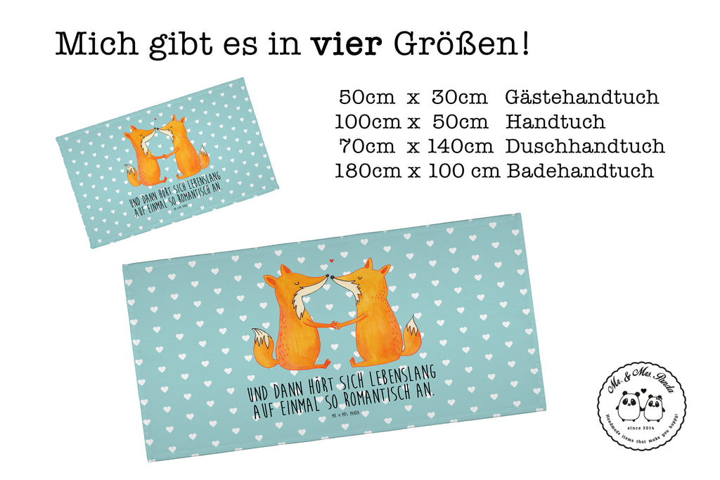 Gäste Handtuch Füchse Liebe Gästetuch, Reisehandtuch, Sport Handtuch, Frottier, Kinder Handtuch, Fuchs, Füchse, Fox, Liebe, Liebespaar, Paar, Partner, Freundin, Freund, Ehe, Verlobte, Ehemann, Ehefrau, Liebesbeweis