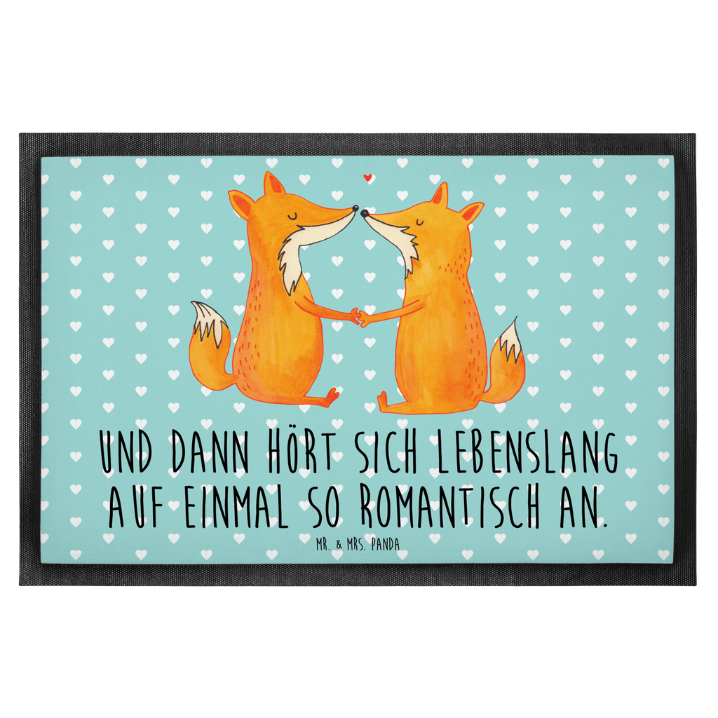 Fußmatte Füchse Liebe Fuchs, Füchse, Fox, Liebe, Liebespaar, Paar, Partner, Freundin, Freund, Ehe, Verlobte, Ehemann, Ehefrau, Liebesbeweis Türvorleger, Schmutzmatte, Fußabtreter, Matte, Schmutzfänger, Fußabstreifer, Schmutzfangmatte, Türmatte, Motivfußmatte,  Haustürmatte, Vorleger  Fuchs