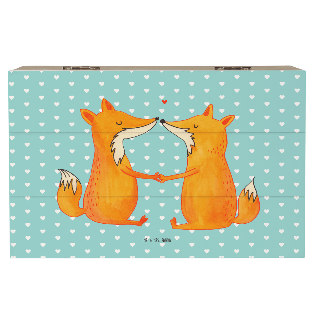 Holzkiste Füchse Liebe Holzkiste, Kiste, Schatzkiste, Truhe, Schatulle, XXL, Erinnerungsbox, Erinnerungskiste, Dekokiste, Aufbewahrungsbox, Fuchs, Füchse, Fox, Liebe, Liebespaar, Paar, Partner, Freundin, Freund, Ehe, Verlobte, Ehemann, Ehefrau, Liebesbeweis