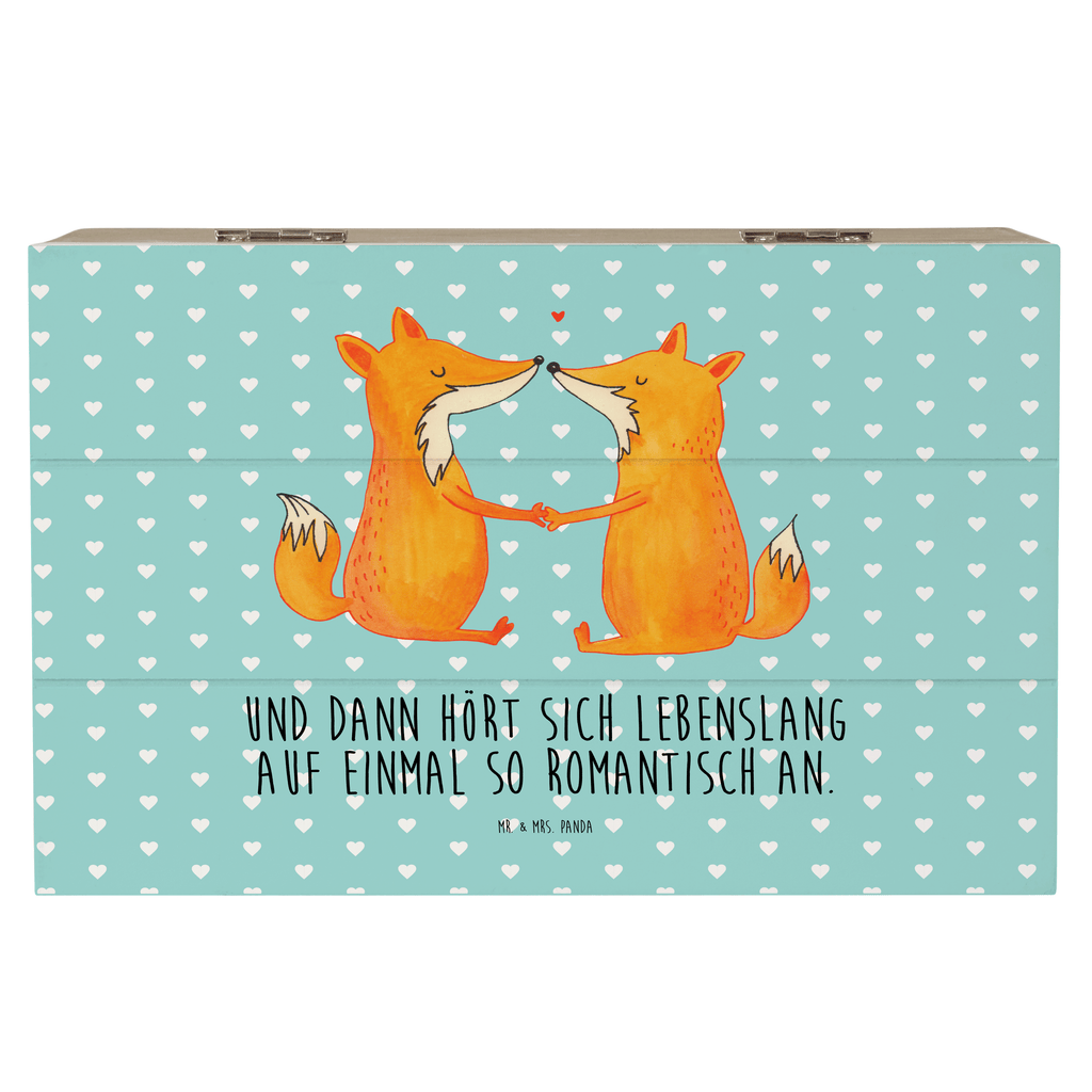 Holzkiste Füchse Liebe Holzkiste, Kiste, Schatzkiste, Truhe, Schatulle, XXL, Erinnerungsbox, Erinnerungskiste, Dekokiste, Aufbewahrungsbox, Fuchs, Füchse, Fox, Liebe, Liebespaar, Paar, Partner, Freundin, Freund, Ehe, Verlobte, Ehemann, Ehefrau, Liebesbeweis