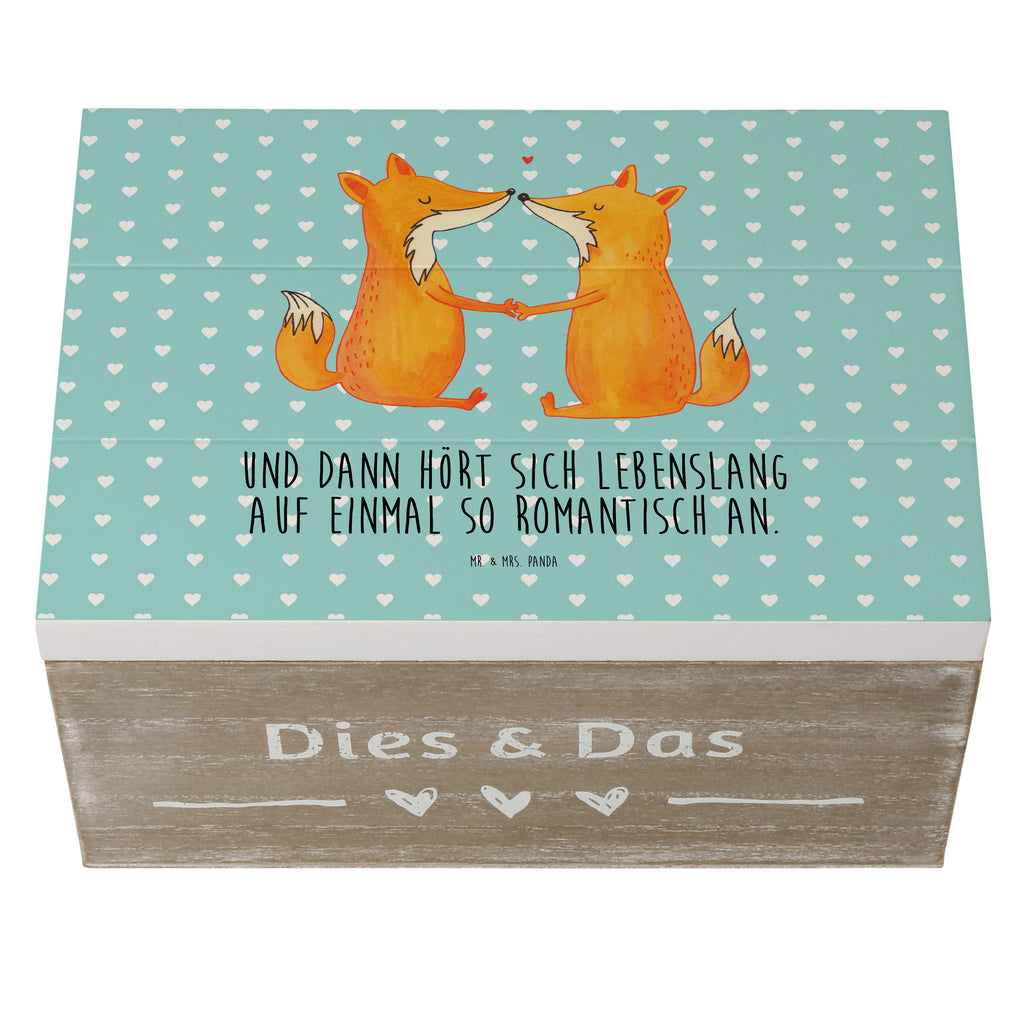 Holzkiste Füchse Liebe Holzkiste, Kiste, Schatzkiste, Truhe, Schatulle, XXL, Erinnerungsbox, Erinnerungskiste, Dekokiste, Aufbewahrungsbox, Fuchs, Füchse, Fox, Liebe, Liebespaar, Paar, Partner, Freundin, Freund, Ehe, Verlobte, Ehemann, Ehefrau, Liebesbeweis