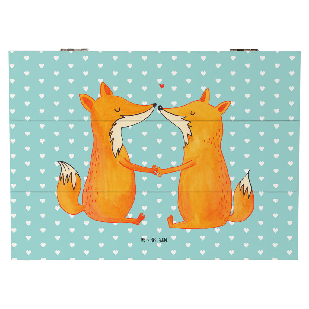 Holzkiste Füchse Liebe Holzkiste, Kiste, Schatzkiste, Truhe, Schatulle, XXL, Erinnerungsbox, Erinnerungskiste, Dekokiste, Aufbewahrungsbox, Fuchs, Füchse, Fox, Liebe, Liebespaar, Paar, Partner, Freundin, Freund, Ehe, Verlobte, Ehemann, Ehefrau, Liebesbeweis