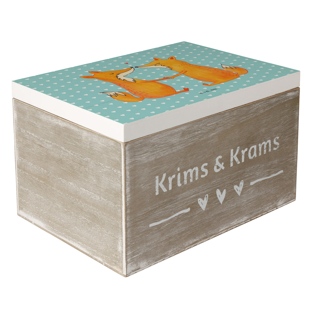 Holzkiste Füchse Liebe Holzkiste, Kiste, Schatzkiste, Truhe, Schatulle, XXL, Erinnerungsbox, Erinnerungskiste, Dekokiste, Aufbewahrungsbox, Fuchs, Füchse, Fox, Liebe, Liebespaar, Paar, Partner, Freundin, Freund, Ehe, Verlobte, Ehemann, Ehefrau, Liebesbeweis