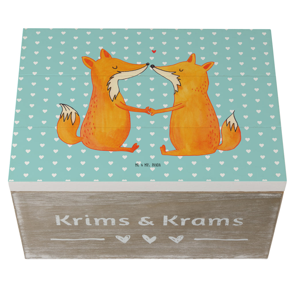 Holzkiste Füchse Liebe Holzkiste, Kiste, Schatzkiste, Truhe, Schatulle, XXL, Erinnerungsbox, Erinnerungskiste, Dekokiste, Aufbewahrungsbox, Fuchs, Füchse, Fox, Liebe, Liebespaar, Paar, Partner, Freundin, Freund, Ehe, Verlobte, Ehemann, Ehefrau, Liebesbeweis