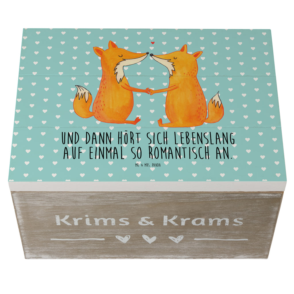 Holzkiste Füchse Liebe Holzkiste, Kiste, Schatzkiste, Truhe, Schatulle, XXL, Erinnerungsbox, Erinnerungskiste, Dekokiste, Aufbewahrungsbox, Fuchs, Füchse, Fox, Liebe, Liebespaar, Paar, Partner, Freundin, Freund, Ehe, Verlobte, Ehemann, Ehefrau, Liebesbeweis