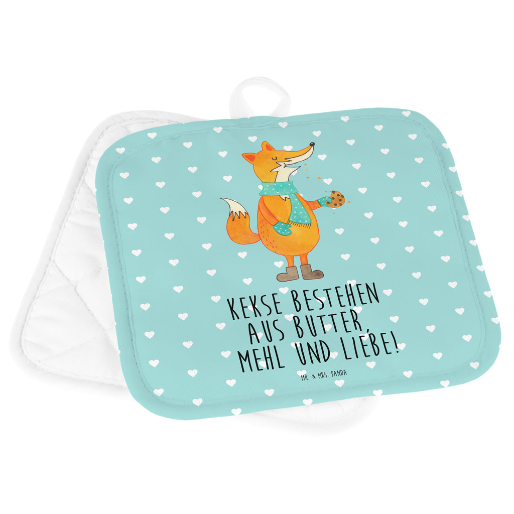 2er Set Topflappen  Fuchs Keks Topflappen, Topfuntersetzer, Ofenhandschuh, Topflappen Set, Topflappen lustig, Topflappen mit Spruch, Fuchs, Füchse, Backen Spruch, Kekse, Winter, Weihnachtszeit, Plätzchen, Liebe, Küche Deko