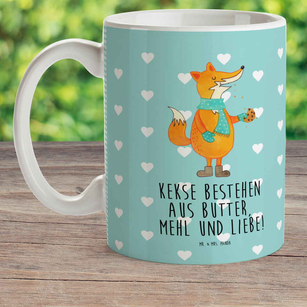 Kindertasse Fuchs Keks Kunststoff Tasse, Kindergarten, Tasse, Trinkbecher, Camping Becher, Kaffeetasse, Kunststoffbecher, Kindergartenbecher, Outdoorgeschirr, Kunststoffgeschirr, Reisebecher, Reisetasse, Kinderbecher, Fuchs, Füchse, Backen Spruch, Kekse, Winter, Weihnachtszeit, Plätzchen, Liebe, Küche Deko