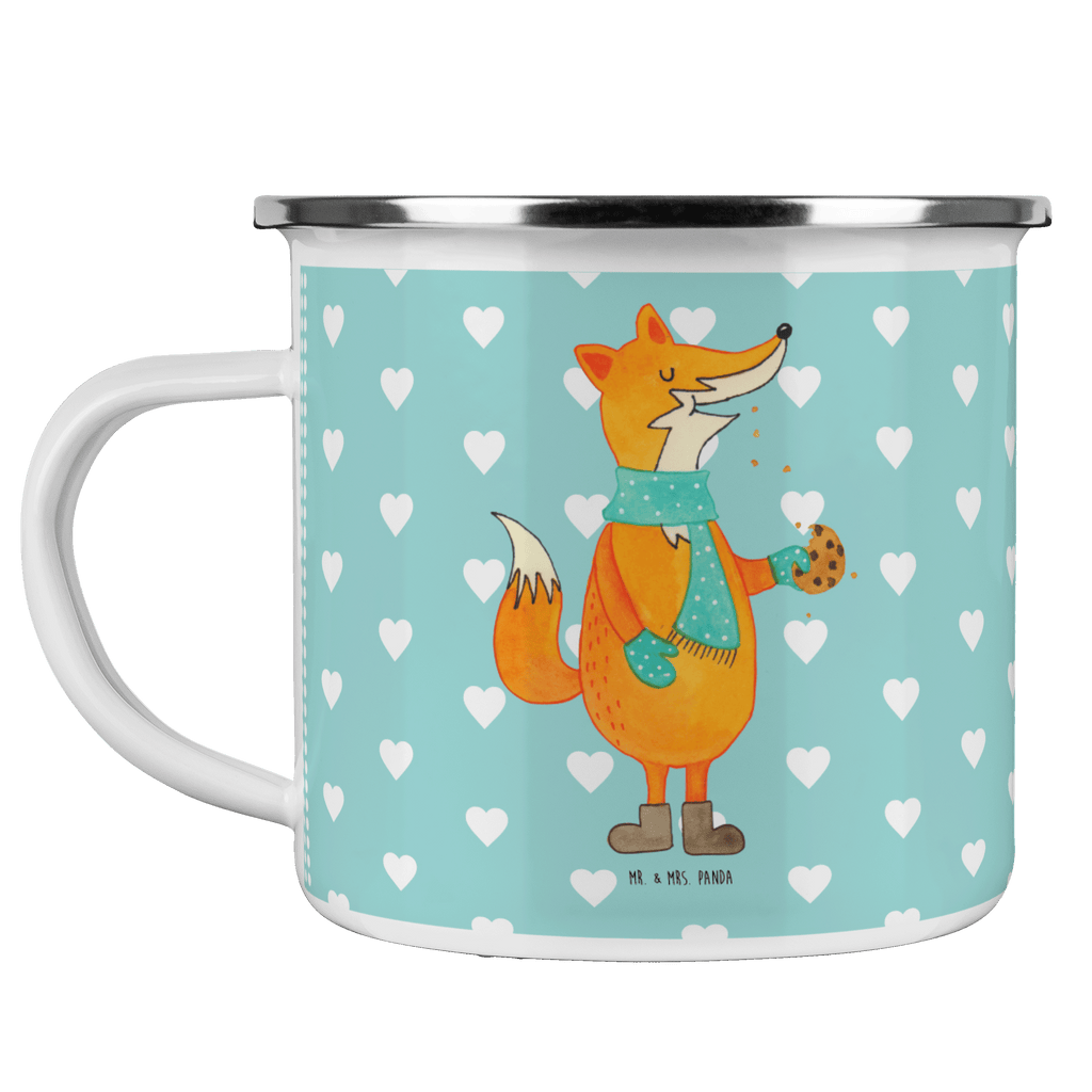 Camping Emaille Tasse Fuchs Keks Campingtasse, Trinkbecher, Metalltasse, Outdoor Tasse, Emaille Trinkbecher, Blechtasse Outdoor, Emaille Campingbecher, Edelstahl Trinkbecher, Metalltasse für Camping, Kaffee Blechtasse, Camping Tasse Metall, Fuchs, Füchse, Backen Spruch, Kekse, Winter, Weihnachtszeit, Plätzchen, Liebe, Küche Deko
