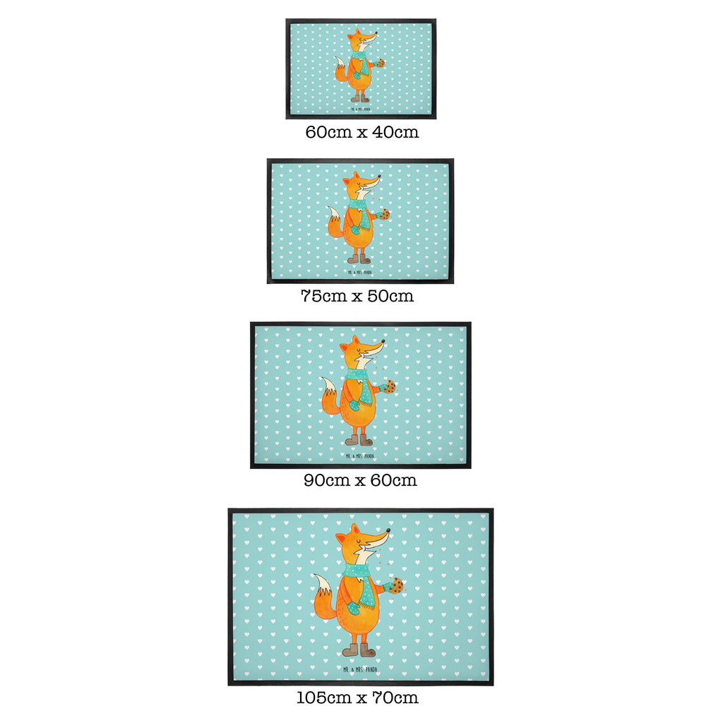 Fußmatte Fuchs Keks Fuchs, Füchse, Backen Spruch, Kekse, Winter, Weihnachtszeit, Plätzchen, Liebe, Küche Deko Türvorleger, Schmutzmatte, Fußabtreter, Matte, Schmutzfänger, Fußabstreifer, Schmutzfangmatte, Türmatte, Motivfußmatte,  Haustürmatte, Vorleger  Fuchs