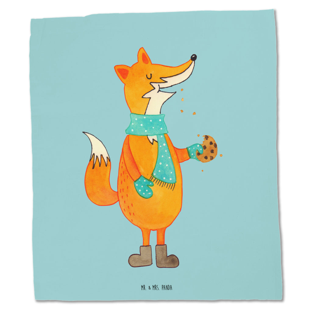 Tragetasche Fuchs Keks Beuteltasche, Beutel, Einkaufstasche, Jutebeutel, Stoffbeutel, Fuchs, Füchse, Backen Spruch, Kekse, Winter, Weihnachtszeit, Plätzchen, Liebe, Küche Deko