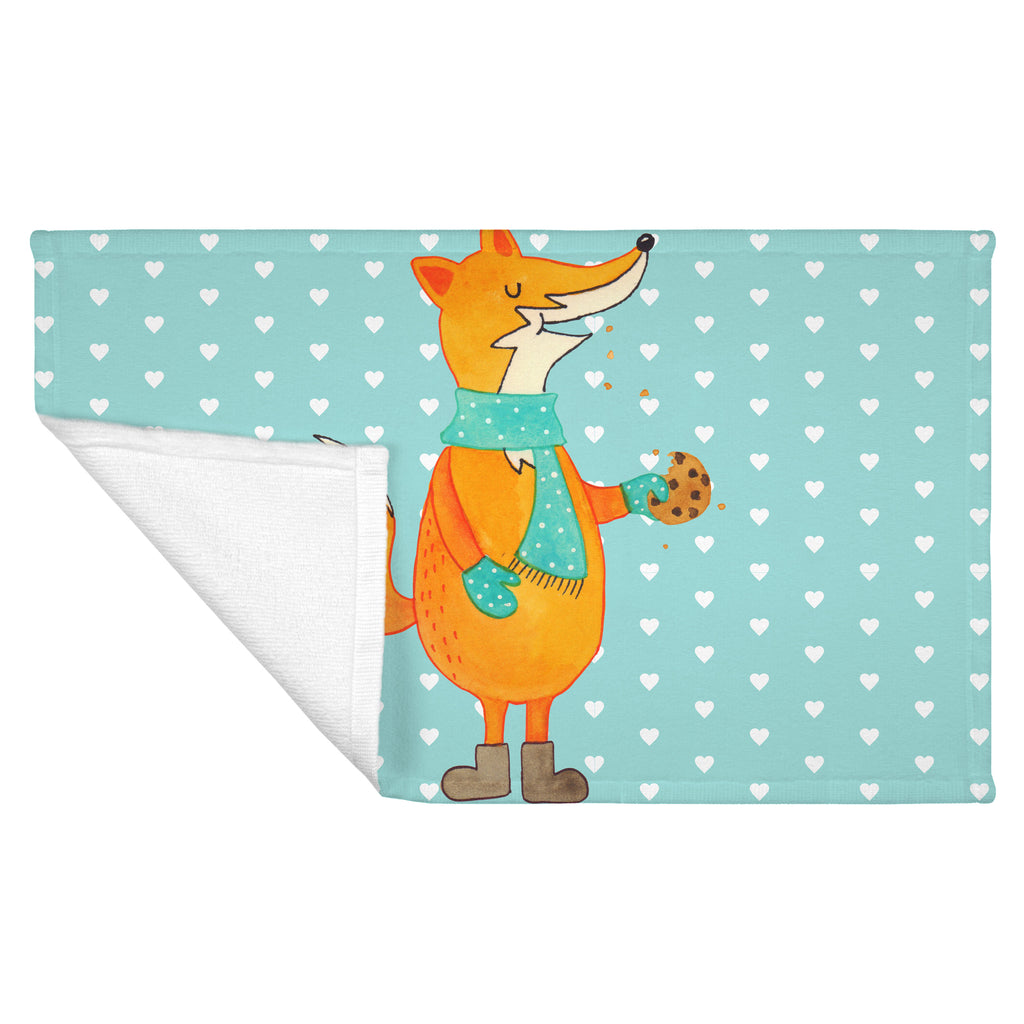 50 x 100 Handtuch Fuchs Keks Handtuch, Badehandtuch, Badezimmer, Handtücher, groß, Kinder, Baby, Fuchs, Füchse, Backen Spruch, Kekse, Winter, Weihnachtszeit, Plätzchen, Liebe, Küche Deko