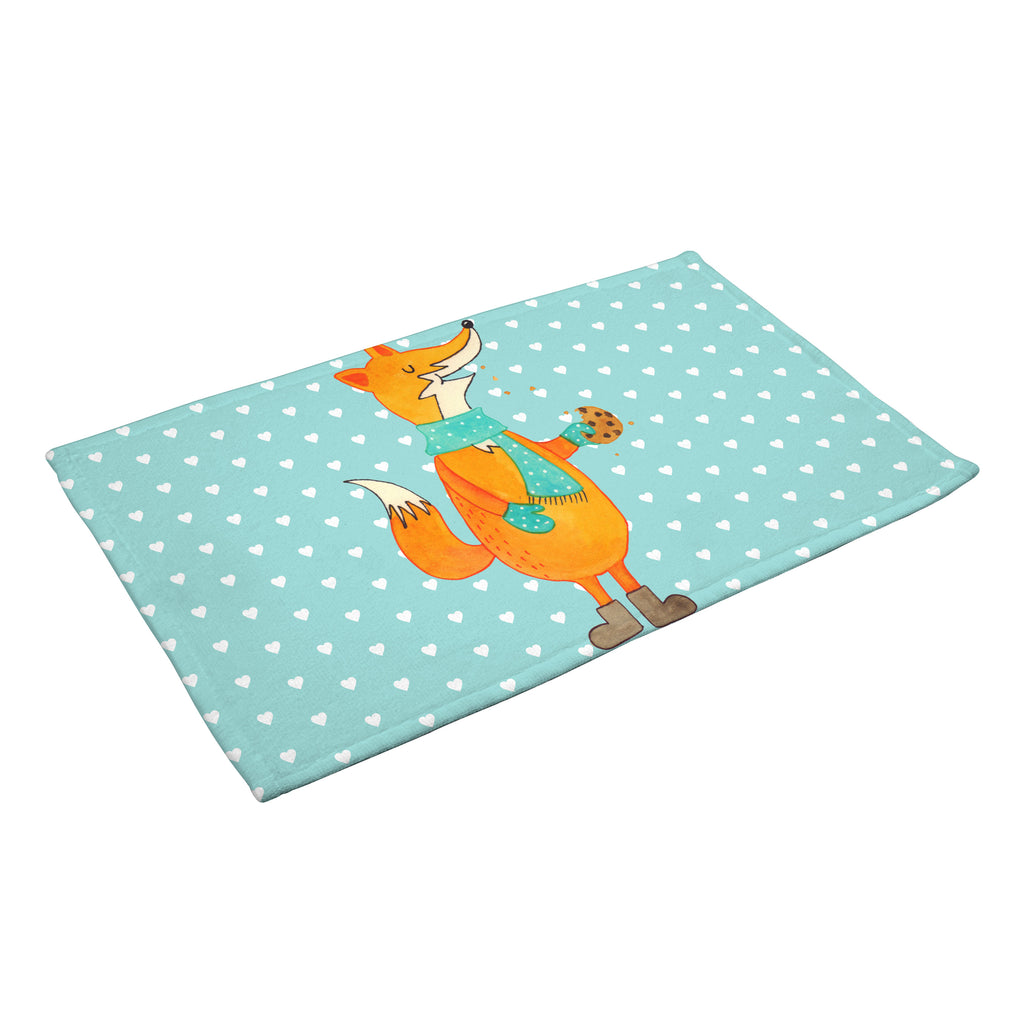50 x 100 Handtuch Fuchs Keks Handtuch, Badehandtuch, Badezimmer, Handtücher, groß, Kinder, Baby, Fuchs, Füchse, Backen Spruch, Kekse, Winter, Weihnachtszeit, Plätzchen, Liebe, Küche Deko