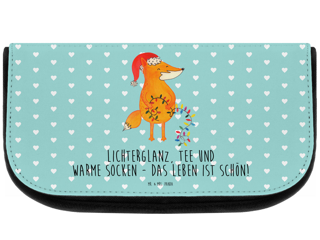 Kosmetiktasche Fuchs Weihnachten Kosmetikbeutel, Kulturtasche, Kulturbeutel, Schminktasche, Make-Up Tasche, Winter, Weihnachten, Weihnachtsdeko, Nikolaus, Advent, Heiligabend, Wintermotiv, Fuchs, Füchse, Spruch schön, Geschenk Weihnachten, Weihnachtsmann, Weihnachtszeit