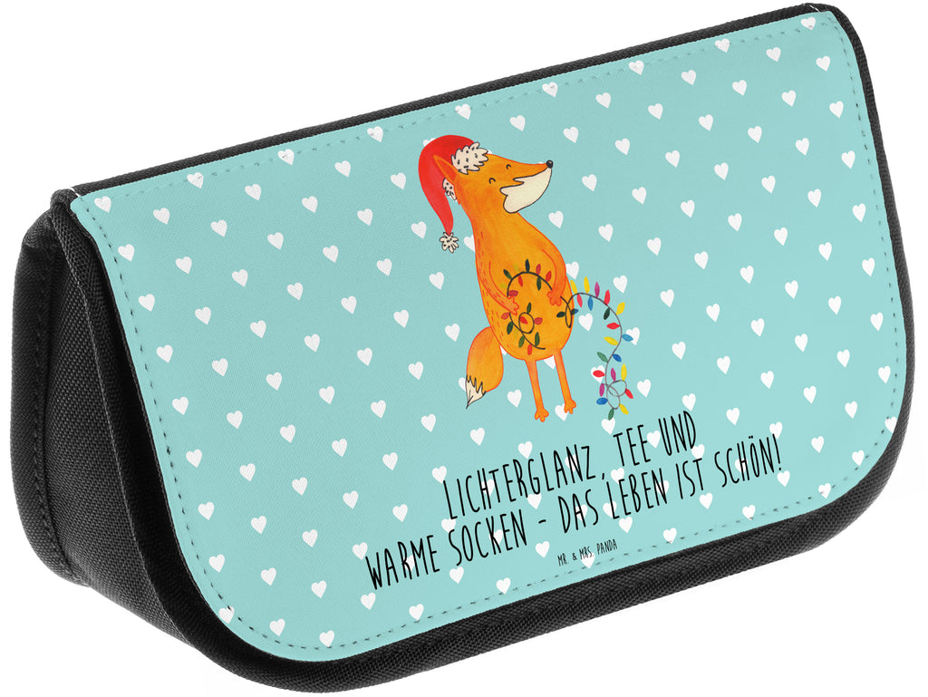 Kosmetiktasche Fuchs Weihnachten Kosmetikbeutel, Kulturtasche, Kulturbeutel, Schminktasche, Make-Up Tasche, Winter, Weihnachten, Weihnachtsdeko, Nikolaus, Advent, Heiligabend, Wintermotiv, Fuchs, Füchse, Spruch schön, Geschenk Weihnachten, Weihnachtsmann, Weihnachtszeit