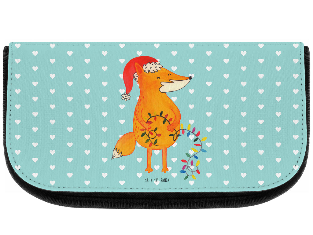 Kosmetiktasche Fuchs Weihnachten Kosmetikbeutel, Kulturtasche, Kulturbeutel, Schminktasche, Make-Up Tasche, Winter, Weihnachten, Weihnachtsdeko, Nikolaus, Advent, Heiligabend, Wintermotiv, Fuchs, Füchse, Spruch schön, Geschenk Weihnachten, Weihnachtsmann, Weihnachtszeit