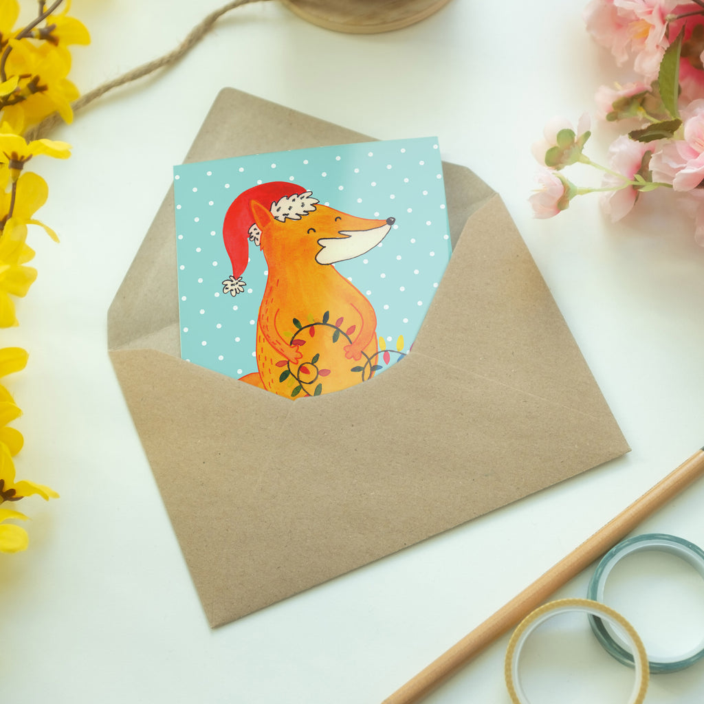 Grußkarte Fuchs Weihnachten Klappkarte, Einladungskarte, Glückwunschkarte, Hochzeitskarte, Geburtstagskarte, Karte, Winter, Weihnachten, Weihnachtsdeko, Nikolaus, Advent, Heiligabend, Wintermotiv, Fuchs, Füchse, Spruch schön, Geschenk Weihnachten, Weihnachtsmann, Weihnachtszeit