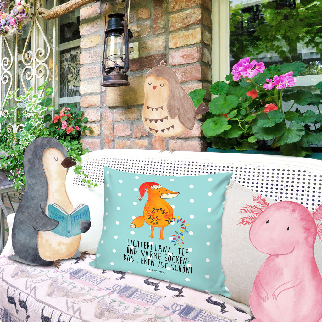 40x40 Kissen Fuchs Weihnachten Kissenhülle, Kopfkissen, Sofakissen, Dekokissen, Motivkissen, Winter, Weihnachten, Weihnachtsdeko, Nikolaus, Advent, Heiligabend, Wintermotiv, Fuchs, Füchse, Spruch schön, Geschenk Weihnachten, Weihnachtsmann, Weihnachtszeit