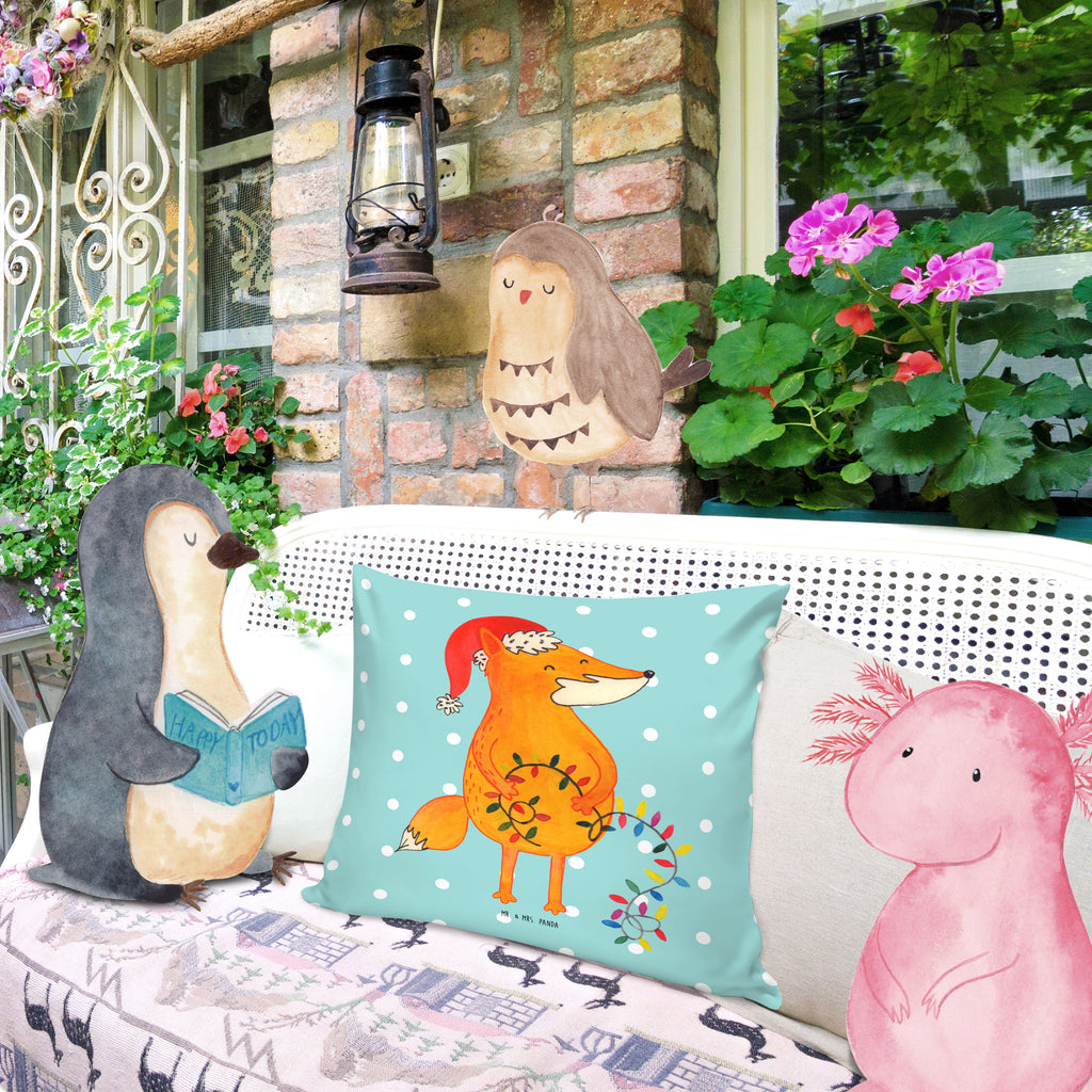 40x40 Kissen Fuchs Weihnachten Kissenhülle, Kopfkissen, Sofakissen, Dekokissen, Motivkissen, Winter, Weihnachten, Weihnachtsdeko, Nikolaus, Advent, Heiligabend, Wintermotiv, Fuchs, Füchse, Spruch schön, Geschenk Weihnachten, Weihnachtsmann, Weihnachtszeit