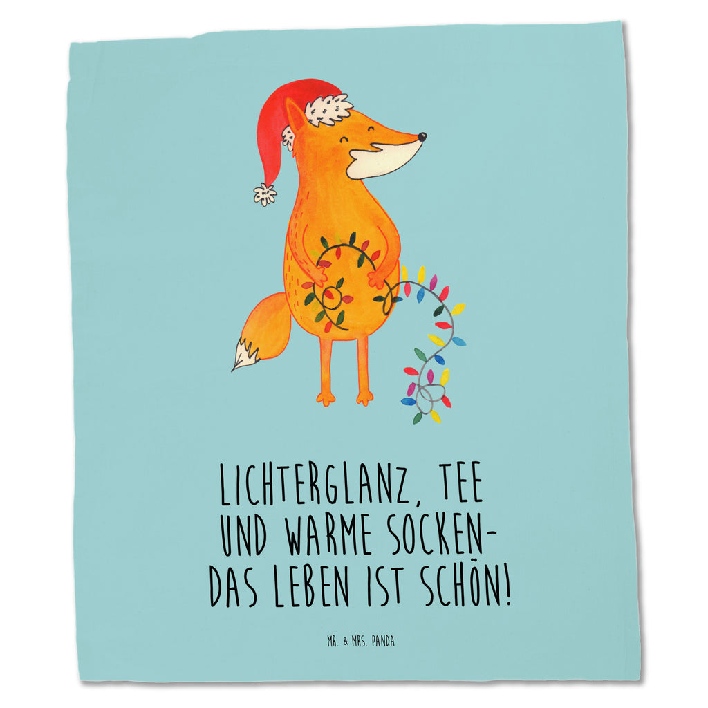 Tragetasche Fuchs Weihnachten Beuteltasche, Beutel, Einkaufstasche, Jutebeutel, Stoffbeutel, Winter, Weihnachten, Weihnachtsdeko, Nikolaus, Advent, Heiligabend, Wintermotiv, Fuchs, Füchse, Spruch schön, Geschenk Weihnachten, Weihnachtsmann, Weihnachtszeit