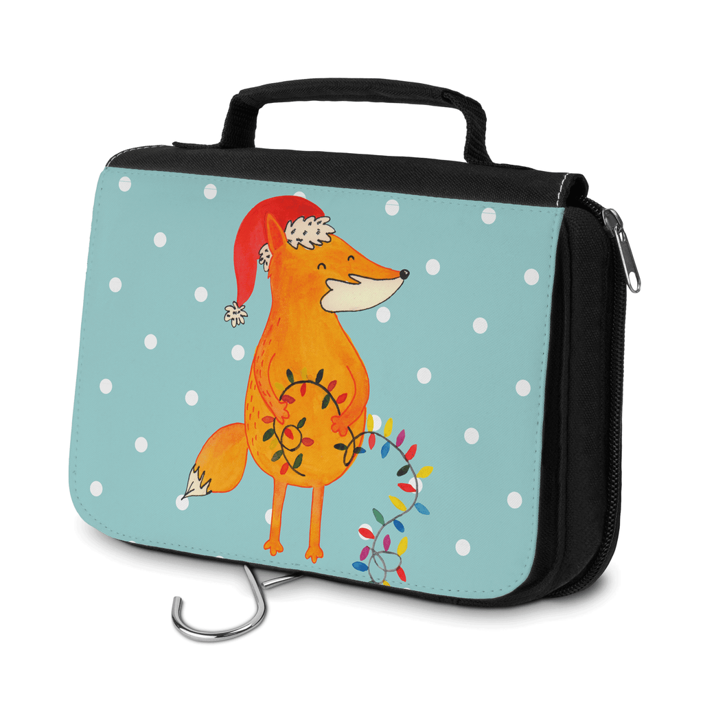 Kulturbeutel Fuchs Weihnachten Kulturbeutel, Zum Aufhängen, Waschtasche, Kosmetiktasche, Damen, Herren, Aufbewahrungstasche, Schminktasche, Kosmetikbeutel, Organizer, Kulturtasche, Schminkutensil, Winter, Weihnachten, Weihnachtsdeko, Nikolaus, Advent, Heiligabend, Wintermotiv, Fuchs, Füchse, Spruch schön, Geschenk Weihnachten, Weihnachtsmann, Weihnachtszeit
