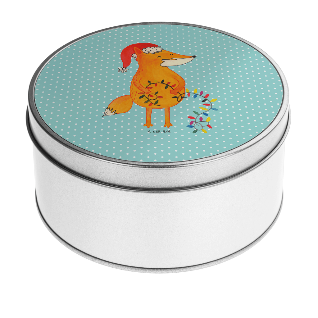 Blechdose rund Fuchs Weihnachten Metalldose, Keksdose, Dose, Vorratsdose, Geschenkbox, Winter, Weihnachten, Weihnachtsdeko, Nikolaus, Advent, Heiligabend, Wintermotiv, Fuchs, Füchse, Spruch schön, Geschenk Weihnachten, Weihnachtsmann, Weihnachtszeit