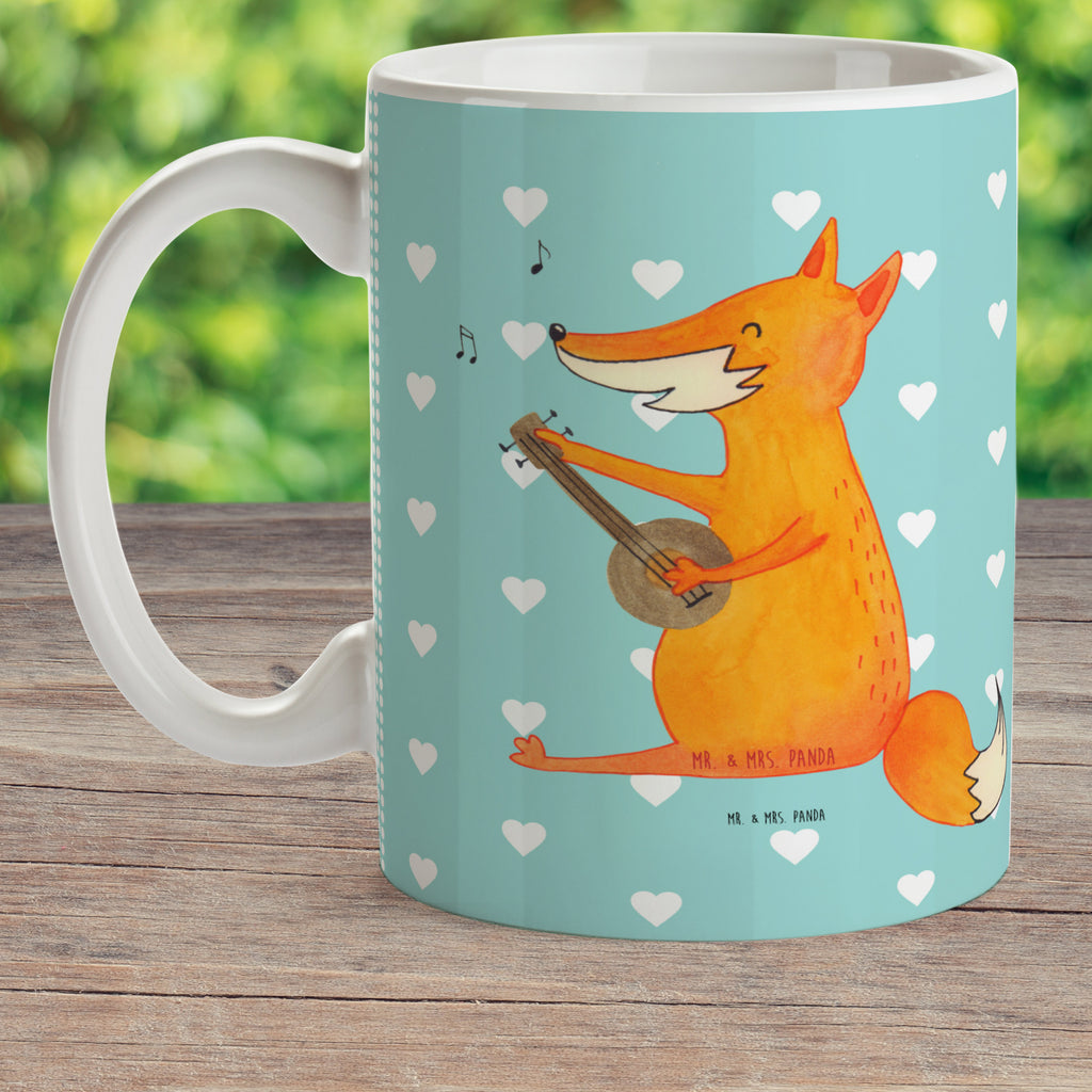Kindertasse Fuchs Gitarre Kunststoff Tasse, Kindergarten, Tasse, Trinkbecher, Camping Becher, Kaffeetasse, Kunststoffbecher, Kindergartenbecher, Outdoorgeschirr, Kunststoffgeschirr, Reisebecher, Reisetasse, Kinderbecher, Fuchs, Füchse, Geschenk Musiker, Musik Spruch, Musikerin, Sänger, Sängerin, Gitarre