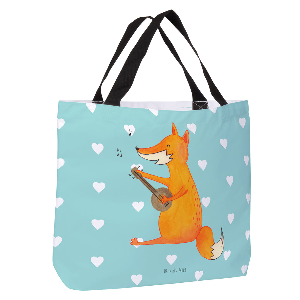 Shopper Fuchs Gitarre Beutel, Einkaufstasche, Tasche, Strandtasche, Einkaufsbeutel, Shopper, Schultasche, Freizeittasche, Tragebeutel, Schulbeutel, Alltagstasche, Fuchs, Füchse, Geschenk Musiker, Musik Spruch, Musikerin, Sänger, Sängerin, Gitarre
