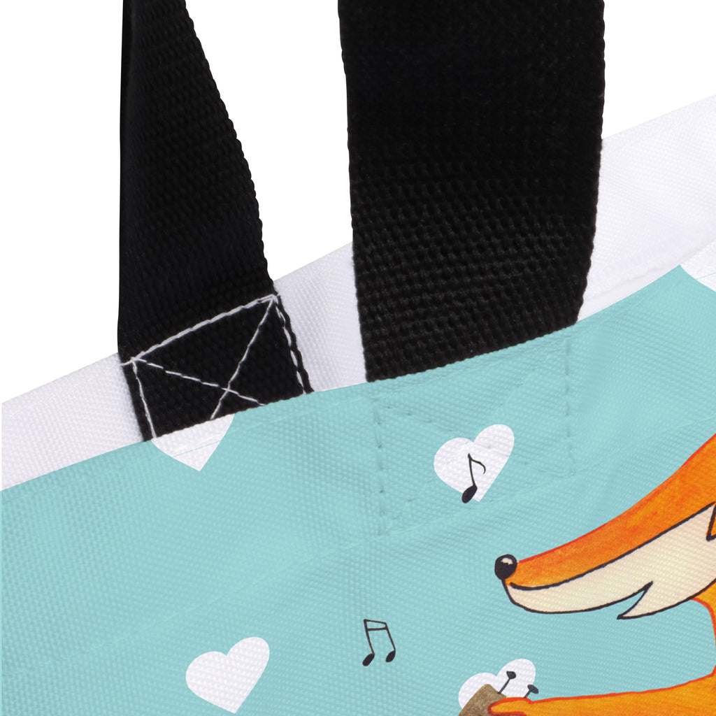 Shopper Fuchs Gitarre Beutel, Einkaufstasche, Tasche, Strandtasche, Einkaufsbeutel, Shopper, Schultasche, Freizeittasche, Tragebeutel, Schulbeutel, Alltagstasche, Fuchs, Füchse, Geschenk Musiker, Musik Spruch, Musikerin, Sänger, Sängerin, Gitarre