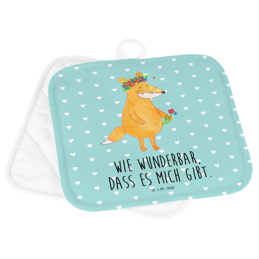 2er Set Topflappen  Fuchs Blumenliebe Topflappen, Topfuntersetzer, Ofenhandschuh, Topflappen Set, Topflappen lustig, Topflappen mit Spruch, Fuchs, Füchse, Fox, Liebe, Freundin, Fuchsmädchen, Blumenmädchen, Freundinnen, Liebesbeweis, Blume, Blumen, Motivation, Freude, ich, mich, Selbstliebe