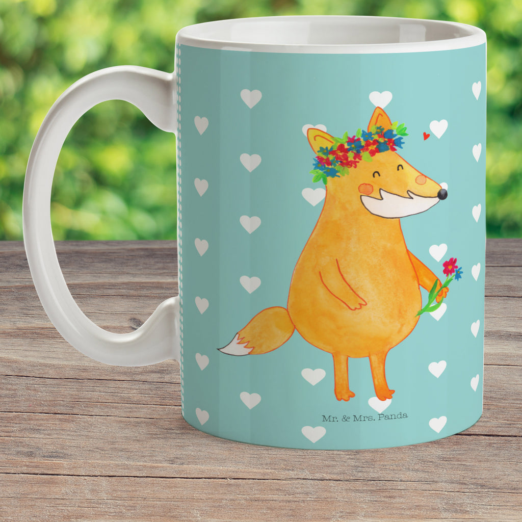 Kindertasse Fuchs Blumenliebe Kunststoff Tasse, Kindergarten, Tasse, Trinkbecher, Camping Becher, Kaffeetasse, Kunststoffbecher, Kindergartenbecher, Outdoorgeschirr, Kunststoffgeschirr, Reisebecher, Reisetasse, Kinderbecher, Fuchs, Füchse, Fox, Liebe, Freundin, Fuchsmädchen, Blumenmädchen, Freundinnen, Liebesbeweis, Blume, Blumen, Motivation, Freude, ich, mich, Selbstliebe
