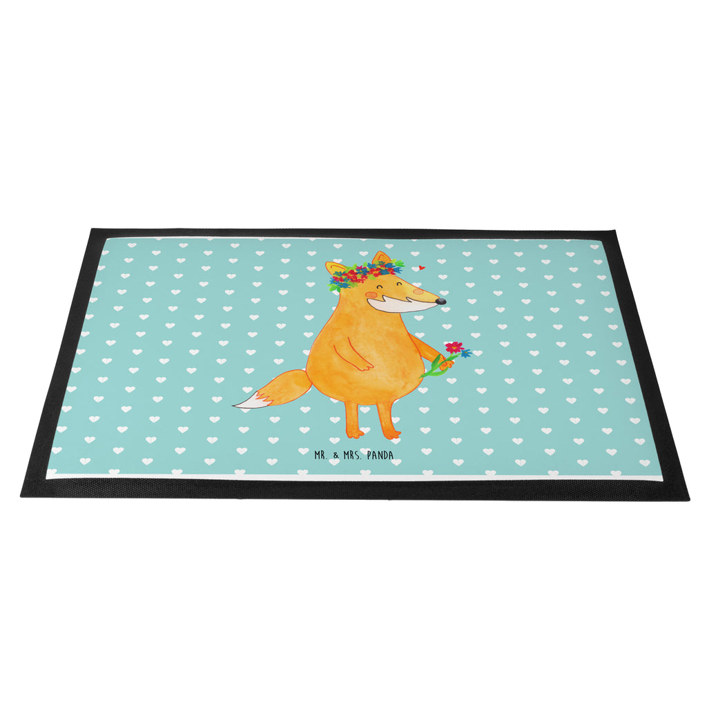 Fußmatte Fuchs Blumenliebe Fuchs, Füchse, Fox, Liebe, Freundin, Fuchsmädchen, Blumenmädchen, Freundinnen, Liebesbeweis, Blume, Blumen, Motivation, Freude, ich, mich, Selbstliebe, Freude Türvorleger, Schmutzmatte, Fußabtreter, Matte, Schmutzfänger, Fußabstreifer, Schmutzfangmatte, Türmatte, Motivfußmatte,  Haustürmatte, Vorleger  Fuchs