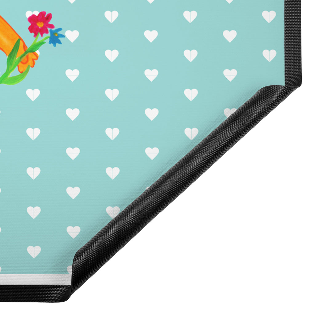 Fußmatte Fuchs Blumenliebe Fuchs, Füchse, Fox, Liebe, Freundin, Fuchsmädchen, Blumenmädchen, Freundinnen, Liebesbeweis, Blume, Blumen, Motivation, Freude, ich, mich, Selbstliebe, Freude Türvorleger, Schmutzmatte, Fußabtreter, Matte, Schmutzfänger, Fußabstreifer, Schmutzfangmatte, Türmatte, Motivfußmatte,  Haustürmatte, Vorleger  Fuchs