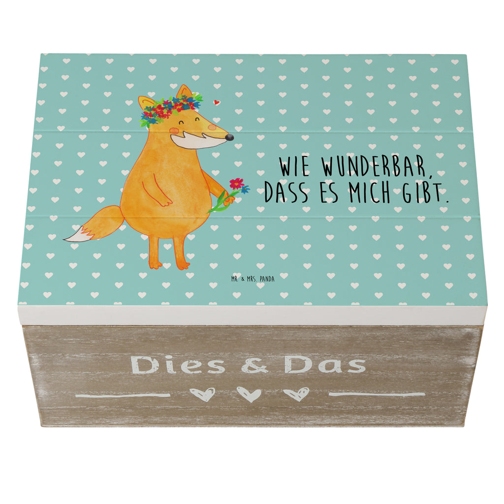 Holzkiste Fuchs Blumenliebe Holzkiste, Kiste, Schatzkiste, Truhe, Schatulle, XXL, Erinnerungsbox, Erinnerungskiste, Dekokiste, Aufbewahrungsbox, Fuchs, Füchse, Fox, Liebe, Freundin, Fuchsmädchen, Blumenmädchen, Freundinnen, Liebesbeweis, Blume, Blumen, Motivation, Freude, ich, mich, Selbstliebe
