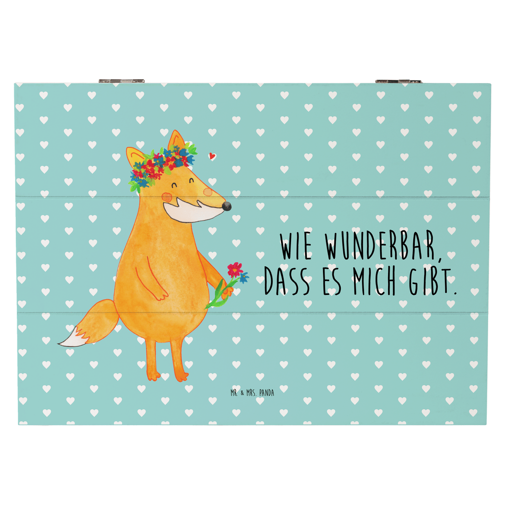 Holzkiste Fuchs Blumenliebe Holzkiste, Kiste, Schatzkiste, Truhe, Schatulle, XXL, Erinnerungsbox, Erinnerungskiste, Dekokiste, Aufbewahrungsbox, Fuchs, Füchse, Fox, Liebe, Freundin, Fuchsmädchen, Blumenmädchen, Freundinnen, Liebesbeweis, Blume, Blumen, Motivation, Freude, ich, mich, Selbstliebe