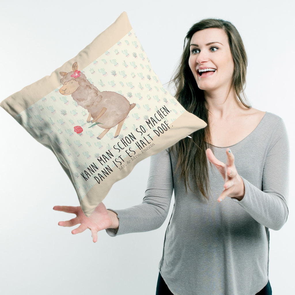 40x40 Kissen Alpaka Blume Kissenhülle, Kopfkissen, Sofakissen, Dekokissen, Motivkissen, Alpaka, Lama, Blume, Lamas, Alpaka Zitat, Alpaka Spruch, Alpaka Dekor, Alpaka Geschenk, Alpaka Dekoration, Alpaka Witz, Motiv Alpaka