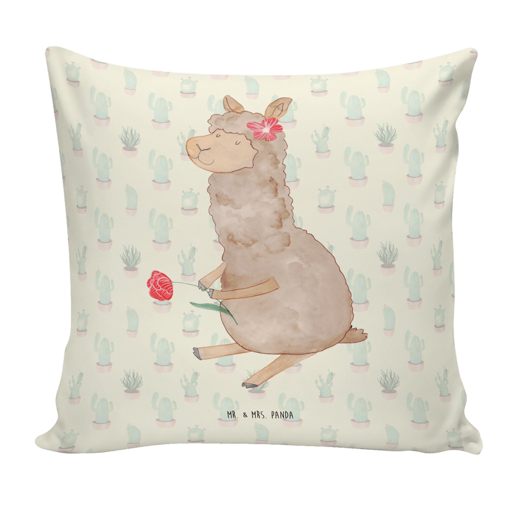 40x40 Kissen Alpaka Blume Kissenhülle, Kopfkissen, Sofakissen, Dekokissen, Motivkissen, Alpaka, Lama, Blume, Lamas, Alpaka Zitat, Alpaka Spruch, Alpaka Dekor, Alpaka Geschenk, Alpaka Dekoration, Alpaka Witz, Motiv Alpaka