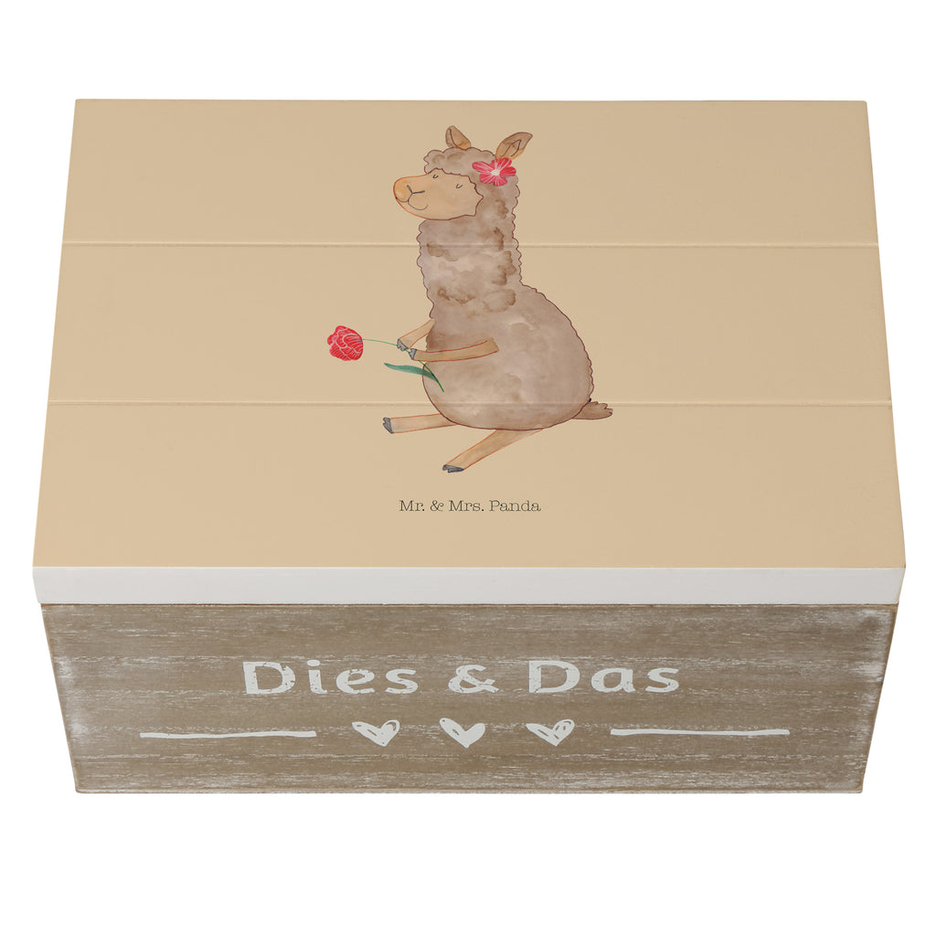 Holzkiste Alpaka Blume Holzkiste, Kiste, Schatzkiste, Truhe, Schatulle, XXL, Erinnerungsbox, Erinnerungskiste, Dekokiste, Aufbewahrungsbox, Alpaka, Lama, Blume, Lamas, Alpaka Zitat, Alpaka Spruch, Alpaka Dekor, Alpaka Geschenk, Alpaka Dekoration, Alpaka Witz, Motiv Alpaka