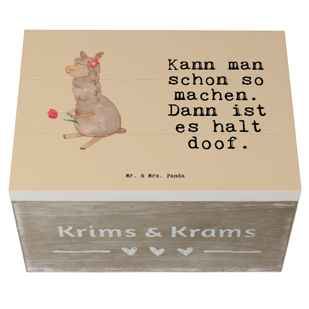 Holzkiste Alpaka Blume Holzkiste, Kiste, Schatzkiste, Truhe, Schatulle, XXL, Erinnerungsbox, Erinnerungskiste, Dekokiste, Aufbewahrungsbox, Alpaka, Lama, Blume, Lamas, Alpaka Zitat, Alpaka Spruch, Alpaka Dekor, Alpaka Geschenk, Alpaka Dekoration, Alpaka Witz, Motiv Alpaka
