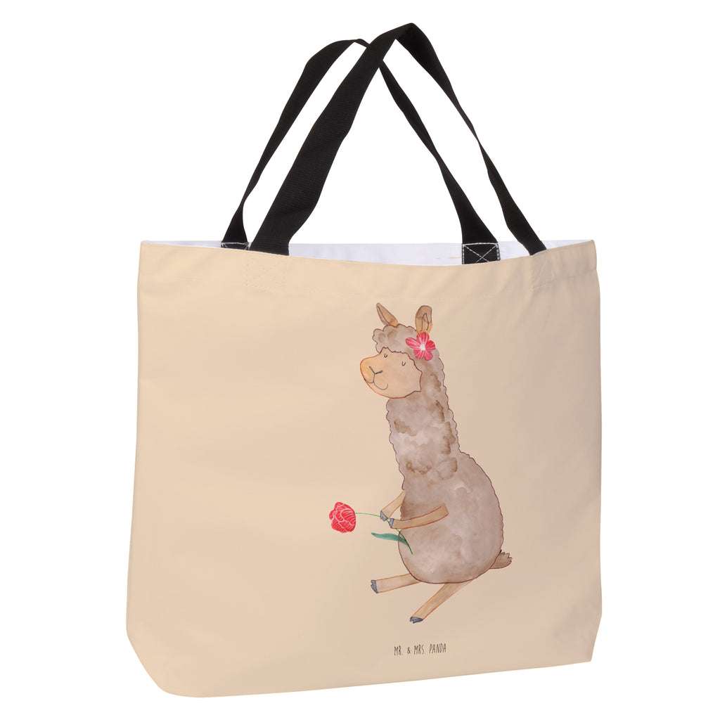 Shopper Alpaka Blume Beutel, Einkaufstasche, Tasche, Strandtasche, Einkaufsbeutel, Shopper, Schultasche, Freizeittasche, Tragebeutel, Schulbeutel, Alltagstasche, Alpaka, Lama, Blume, Lamas, Alpaka Zitat, Alpaka Spruch, Alpaka Dekor, Alpaka Geschenk, Alpaka Dekoration, Alpaka Witz, Motiv Alpaka