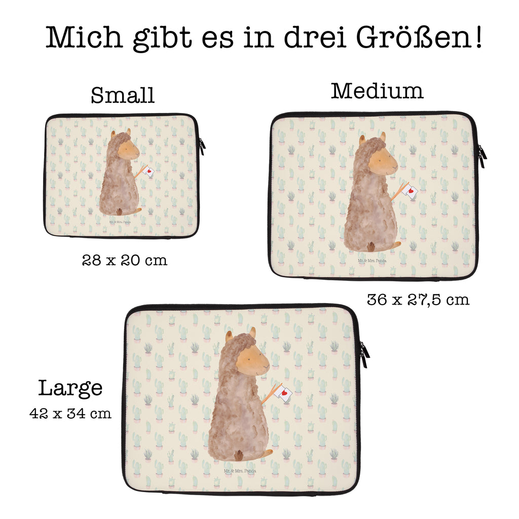 20 x 28 Notebook Tasche  Alpaka Fahne Notebook Tasche, Laptop, Computertasche, Tasche, Alpaka, Lama, Alpakas, Lamas, Liebe