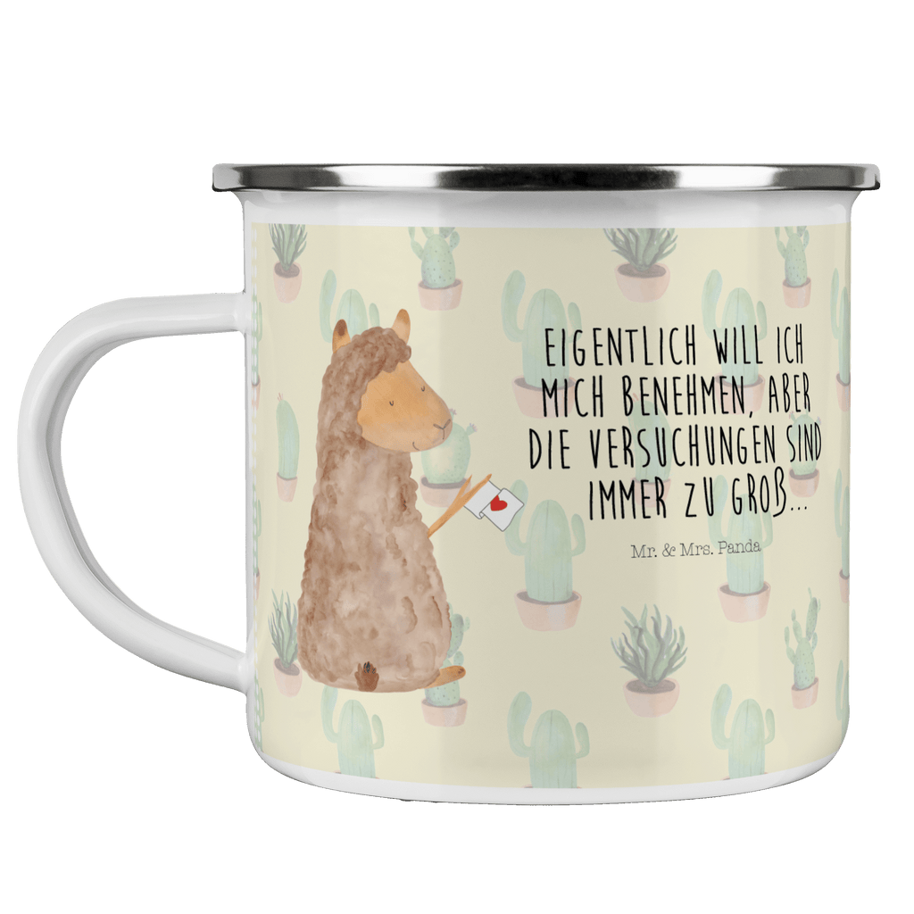 Camping Emaille Tasse Alpaka Fahne Campingtasse, Trinkbecher, Metalltasse, Outdoor Tasse, Emaille Trinkbecher, Blechtasse Outdoor, Emaille Campingbecher, Edelstahl Trinkbecher, Metalltasse für Camping, Kaffee Blechtasse, Camping Tasse Metall, Alpaka, Lama, Alpakas, Lamas, Liebe