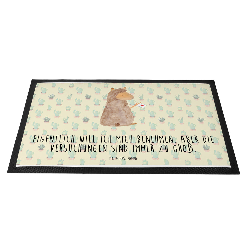 Fußmatte Alpaka Fahne Alpaka, Alpakas, Lama, Lamas, Liebe Türvorleger, Schmutzmatte, Fußabtreter, Matte, Schmutzfänger, Fußabstreifer, Schmutzfangmatte, Türmatte, Motivfußmatte,  Haustürmatte, Vorleger  Alpaka, Lama