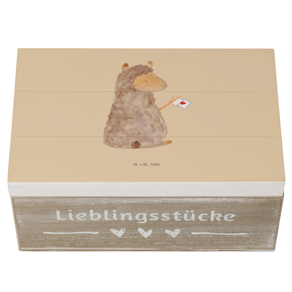 Holzkiste Alpaka Fahne Holzkiste, Kiste, Schatzkiste, Truhe, Schatulle, XXL, Erinnerungsbox, Erinnerungskiste, Dekokiste, Aufbewahrungsbox, Alpaka, Lama, Alpakas, Lamas, Liebe