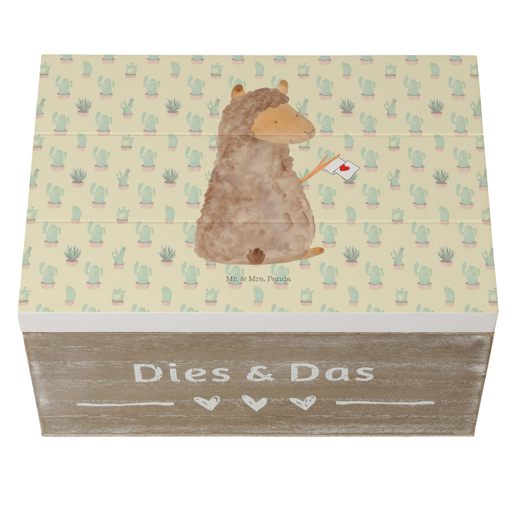 Holzkiste Alpaka Fahne Holzkiste, Kiste, Schatzkiste, Truhe, Schatulle, XXL, Erinnerungsbox, Erinnerungskiste, Dekokiste, Aufbewahrungsbox, Alpaka, Lama, Alpakas, Lamas, Liebe