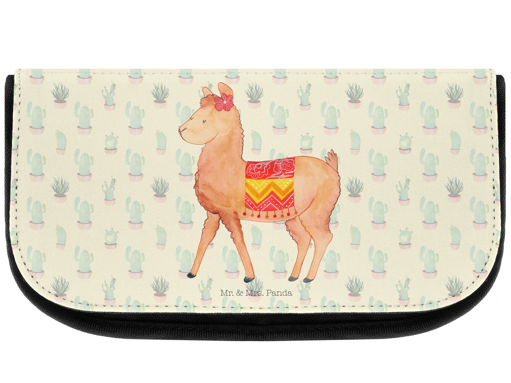 Kosmetiktasche Alpaka stolz Kosmetikbeutel, Kulturtasche, Kulturbeutel, Schminktasche, Make-Up Tasche, Alpaka, Lama