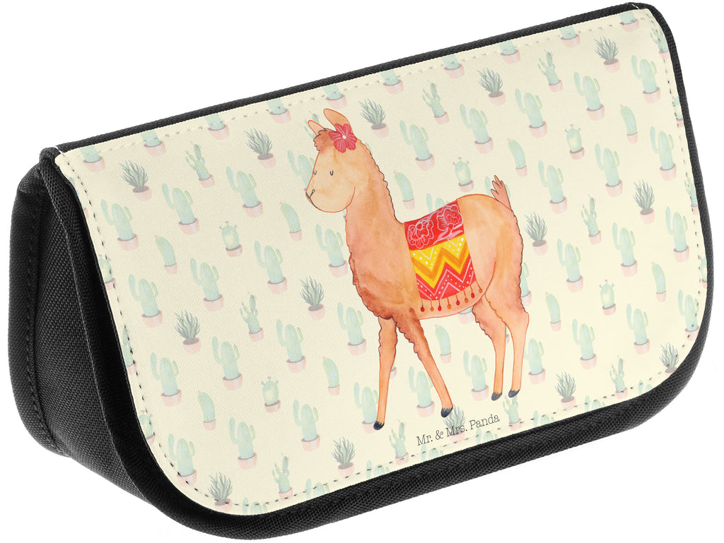 Kosmetiktasche Alpaka stolz Kosmetikbeutel, Kulturtasche, Kulturbeutel, Schminktasche, Make-Up Tasche, Alpaka, Lama