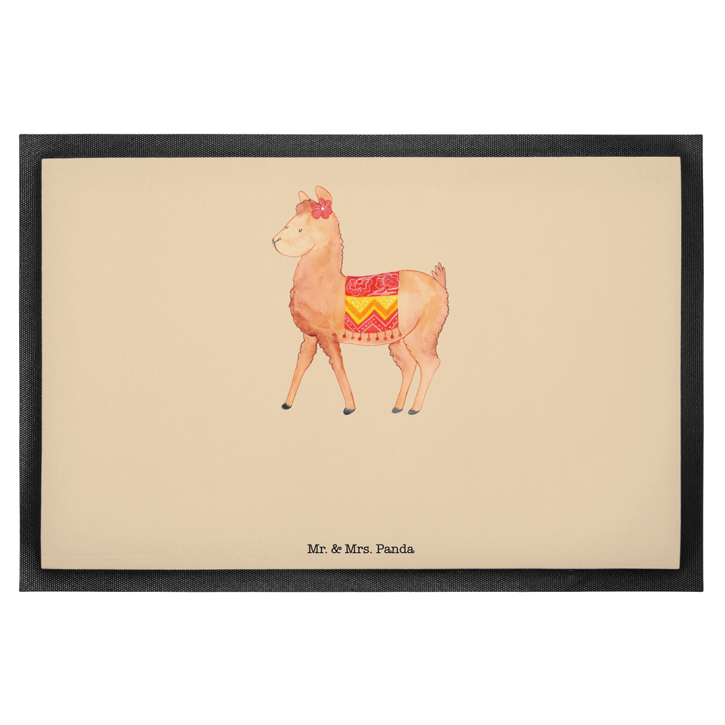 Fußmatte Alpaka stolz  Türvorleger, Schmutzmatte, Fußabtreter, Matte, Schmutzfänger, Fußabstreifer, Schmutzfangmatte, Türmatte, Motivfußmatte,  Haustürmatte, Vorleger  Alpaka, Lama